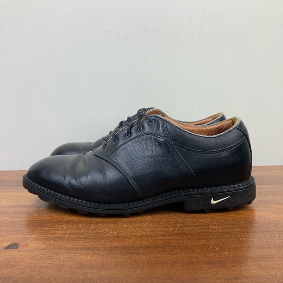 Nike Other - Nike Golf Shoes Mens Size US MENS 9.5 Color Black Leather Low Top Lace Up